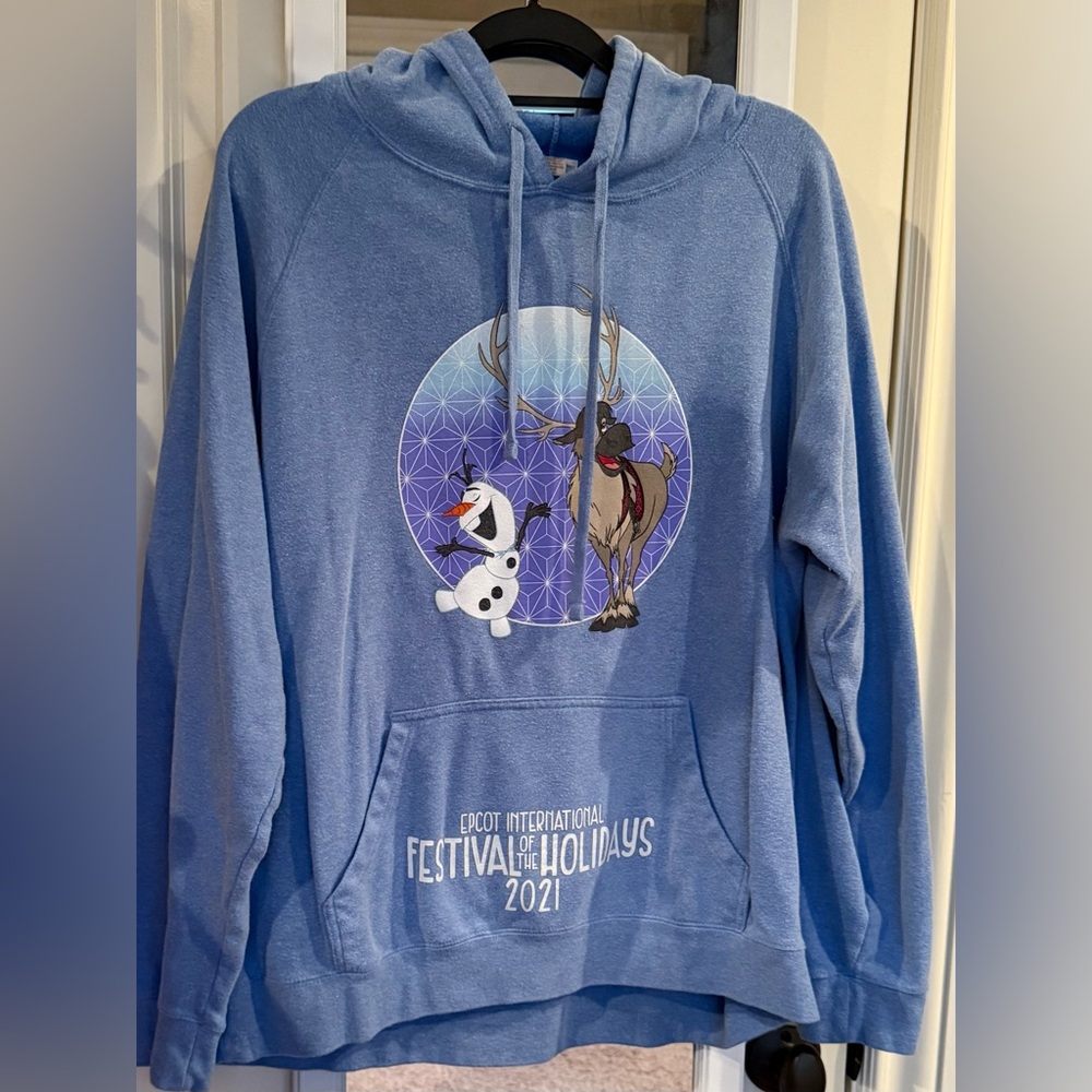 ✨ Disney Parks Olaf & Sven Hoodie – Epcot Festival of the Holidays 2021 (2XL) ✨